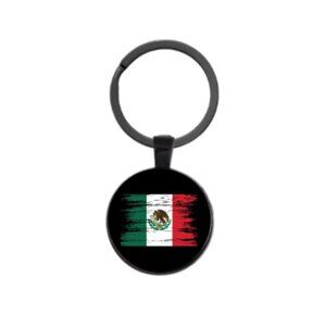 MEXICAN FLAG Style 1 CUSTOM KEY RING